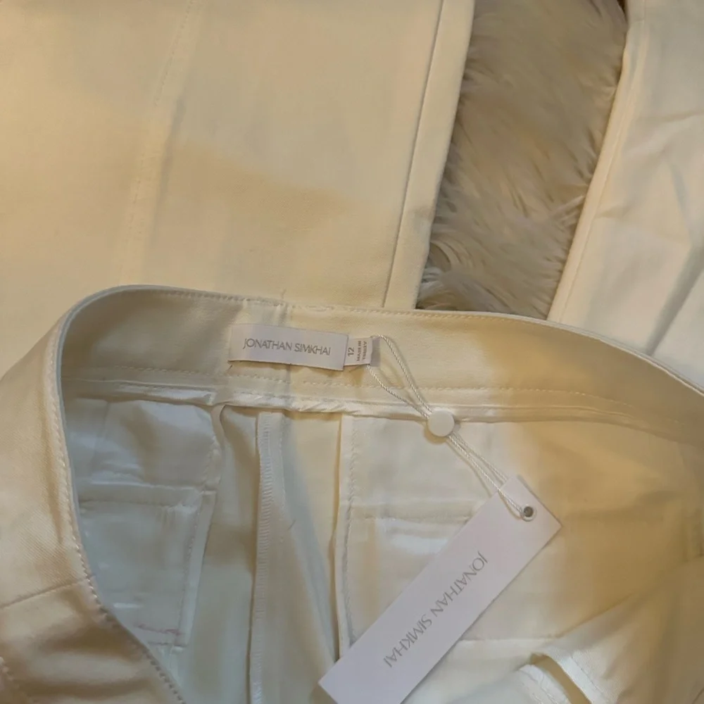 JONATHAN SIMKHAI Jesslyn Pant In Cream